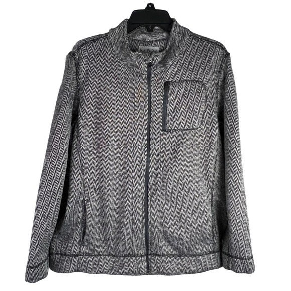 Marc New York Andrew Marc Performance Jacket XL Herringbone Black White Gray - Picture 1 of 16